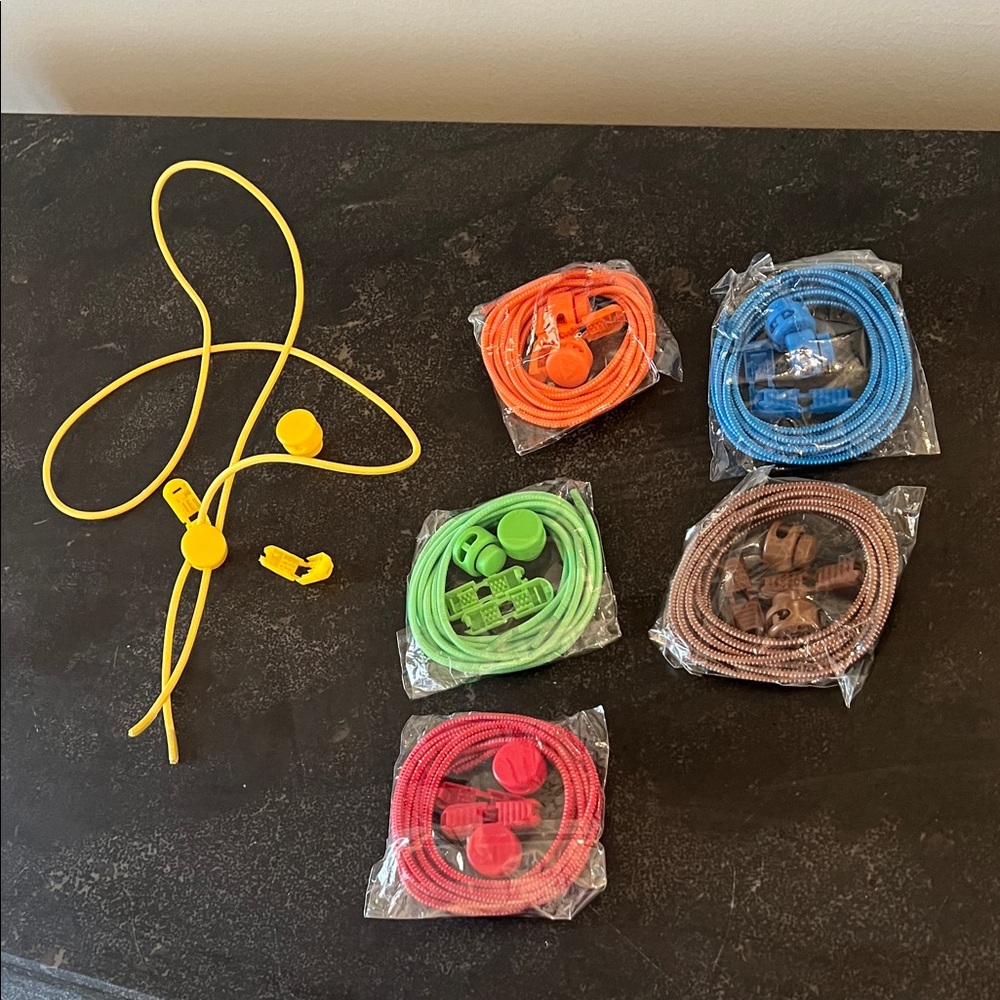 6 no tie shoe laces set
